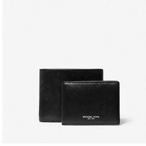 🛑SOLD🛑 
Michael Kors Harrison Crossgrain Leather Billfold Wallet With Passcase